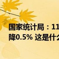 国家统计局：11月份居民消费价格同比下降0.5%，环比下降0.5% 这是什么情况？