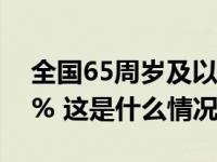 全国65周岁及以上老年人口占总人口的14.9% 这是什么情况？