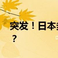 突发！日本多名内阁官员辞职 这是什么情况？
