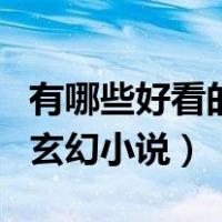 有哪些好看的玄幻小说求推荐（有哪些好看的玄幻小说）