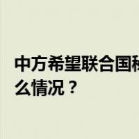 中方希望联合国秘书长慎重处理任命阿富汗特使问题 这是什么情况？