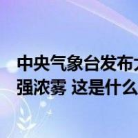 中央气象台发布大雾红色预警：上海南部等地部分地区有特强浓雾 这是什么情况？