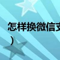 怎样换微信支付密码修改（微信支付密码修改）