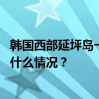 韩国西部延坪岛一带根据军方要求发布居民紧急避难令 这是什么情况？