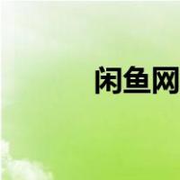 闲鱼网官网首顿（闲鱼网官网）