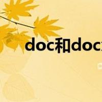 doc和docx文档哪个好（doc和docx）