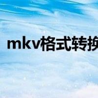 mkv格式转换为mp3（mkv格式转换mp4）