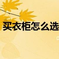 买衣柜怎么选才最好选择挑选质量（买衣柜）