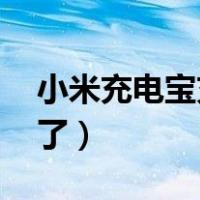 小米充电宝充不上电（小米充电宝 充不进电了）