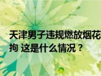 天津男子违规燃放烟花并向民警投掷，事后谎报警情诬告被拘 这是什么情况？