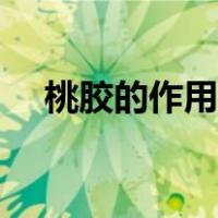 桃胶的作用与功效有哪些（桃胶的作用）