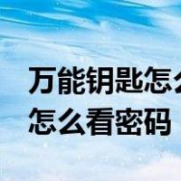 万能钥匙怎么看密码是多少oppo（万能钥匙怎么看密码）