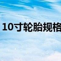 10寸轮胎规格参数表图（轮胎规格参数表图）