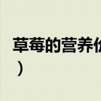 草莓的营养价值与食用功效（草莓的营养价值）