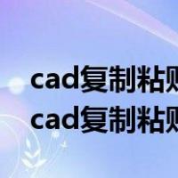 cad复制粘贴到另一个图里面为什么是图片（cad复制粘贴）