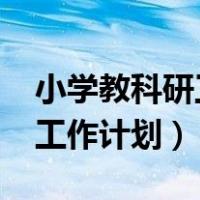 小学教科研工作计划2023美篇（小学教科研工作计划）