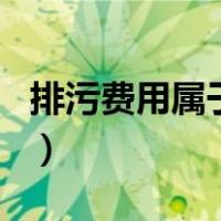排污费用属于什么费用（排污费计入什么科目）