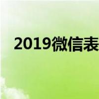 2019微信表情雨口令（2019微信表情雨）