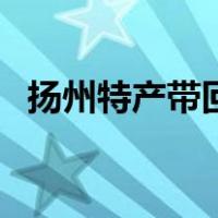 扬州特产带回家（扬州特产有哪些能带走）