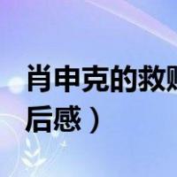 肖申克的救赎读后感600字（肖申克的救赎读后感）